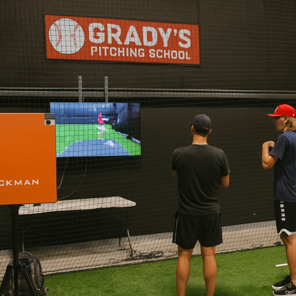 🚨Trackman Baseball is coming to Grady’s Pitching School + Velocity Sports! 🚨

VIP pitchers will now train w/ MLB-level data: velocity, spin, movement, release metrics + more. 

Can’t wait to get to work!

<a href="/TrackManBB/">Trackman Baseball</a> 
<a href="/VeloSportsOhio/">Velocity Sports</a>