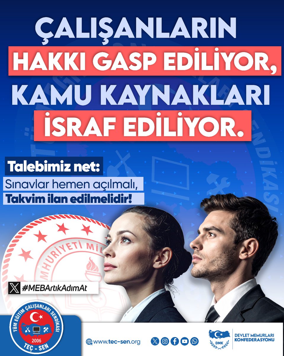 tecsenzngldk67's tweet photo. Çalışanların hakkı gasp ediliyor, kamu kaynakları israf ediliyor.
#EgitimCalisanlariSinavBekliyor
@cftcblnt @tcmeb @mebpgm @Yusuf__Tekin @Ziynuleb @mebodsgm https://t.co/le1pm7oQpB