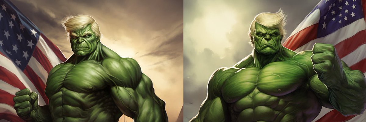 We need ai to collapse. Imagine how much more cursed the idea of “Maga Hulk” would be if this guy attempted to draw it himself