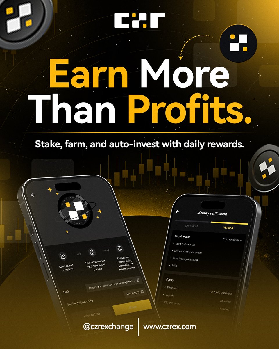 💸 Earn More Than Profits with <a href="/czrexchange/">CZR</a>!

Invite friends, grow your network &amp; unlock daily rewards through our Affiliate Referral Program 🚀

✅ Share your referral link
✅ Friends trade &amp; earn
✅ You collect rewards — every day!
👉 Start now: czrex.com