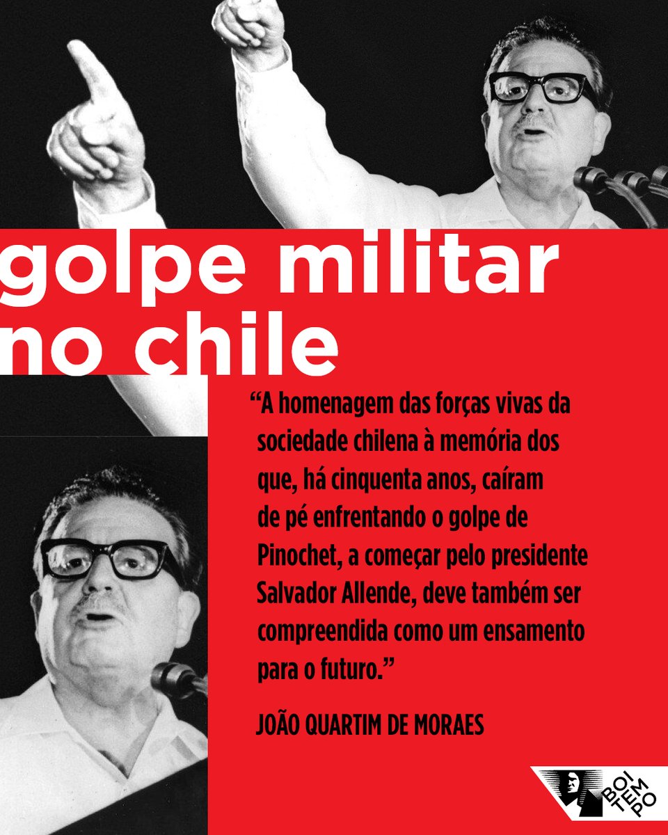 SALVADOR ALLENDE, PRESENTE!

Há exatos 52 anos morria Salvador Allende. Ele foi presidente do Chile pela Unidade Popular, aliança de esquerdas. Deposto em 1973 por um golpe militar apoiado pelo governo estadunidense, o governo foi sucedido pela ditadura de Augusto Pinochet.