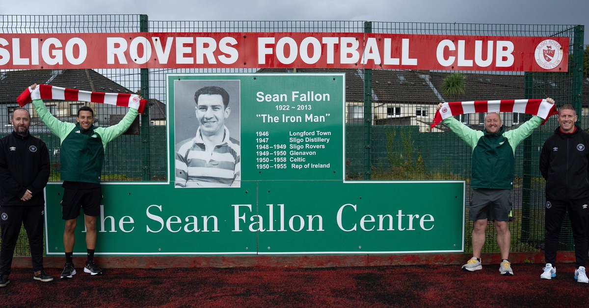 Delighted to welcome Mark &amp; Santiago who are doing a fundraising walk from Letterkenny to Brother Walfrid statue in Ballymote ☘️

The walk is raising funds for <a href="/FoundationCFC/">Celtic FC Foundation</a> who also support Rovers social football groups

Donate👇
justgiving.com/page/mark-rams…

#Bitored | #Since1928