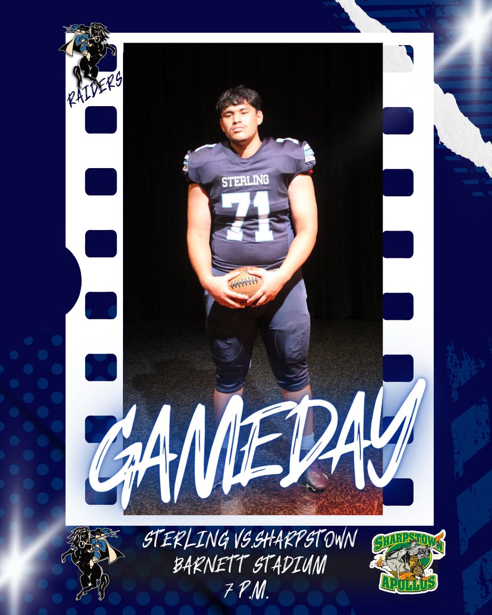 🏈Sterling Raiders vs Sharpstown Apollos 
🗓️ Sept.11th
⏰ 7:00 PM
📍 Barnett Stadium