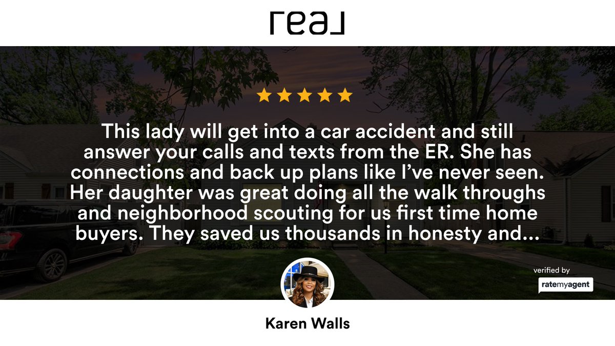 My latest RateMyAgent review in Oak Park.

rma.reviews/6vvaiagceoua

...
#ratemyagent #realestate #Remax_NeAbove and Beyond★★★★★5xus