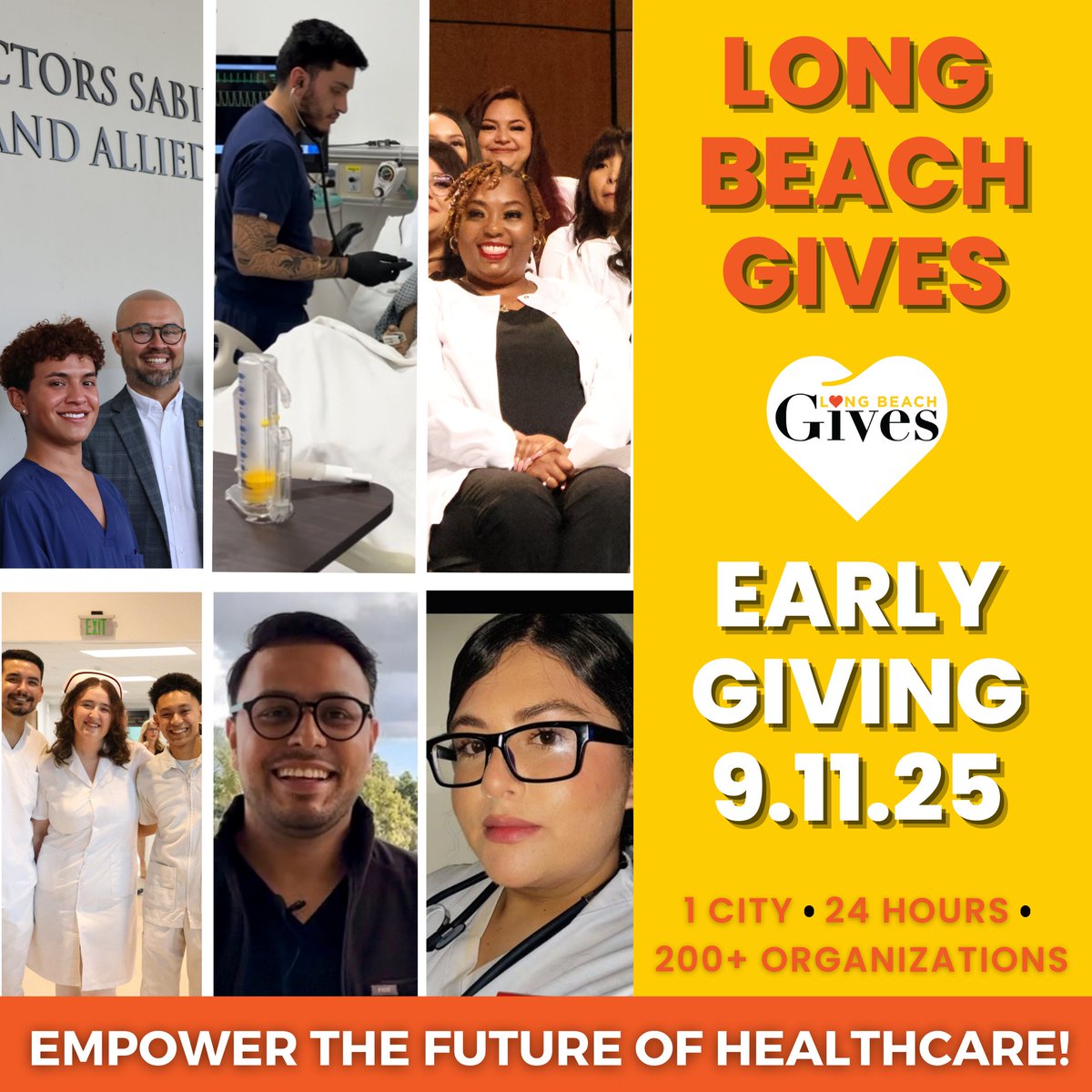 Today begins Early Giving for Long Beach Gives 2025! This year the LBCC Foundation is raising funds to support our Nursing Campaign. Let’s close the gap together and support the next generation of Nurses: longbeachgives.org/organization/l…