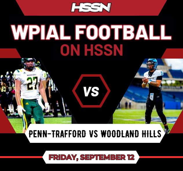 TribLivesHSSN's tweet photo. 🚨 Game of the Week 🚨

@ptwarriorfb vs @WoodyHigh 

📆 Fri.Sep.12
⏰ @ 7p.
🎥 https://t.co/X4MdJDqLbB
📍 Woodland Hills - Wolverina Stadium

@Jamison_Yurt @RushPedder @tylerboss_ @JBriggsFB22 @LucahButler @DavidDziedzic26 @Mia_WilliamsPT @PTWarriors @Cam_Walter3 @CoachRock1043 https://t.co/bsmXfcTIeH