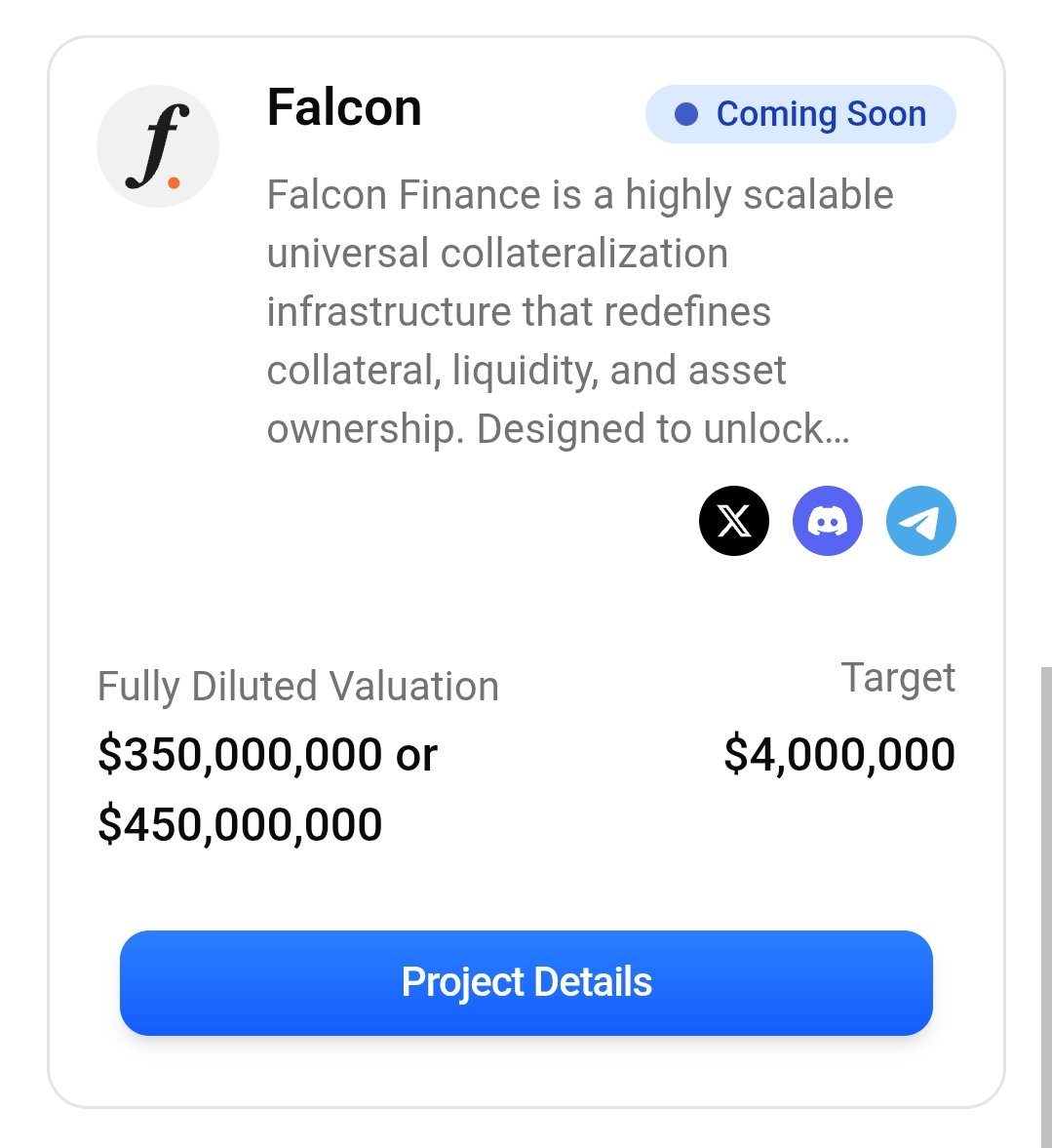 BatmanTheGuard's tweet image. 1/5 🚀 BIG NEWS from @buidlpad! Their next Community Sale is for @FalconStable $FF with a massive $4,000,000 Raise.

A key highlight: 100% Token Unlock at TGE. No vesting cliffs – liquidity from day one.
#BUIDLPAD