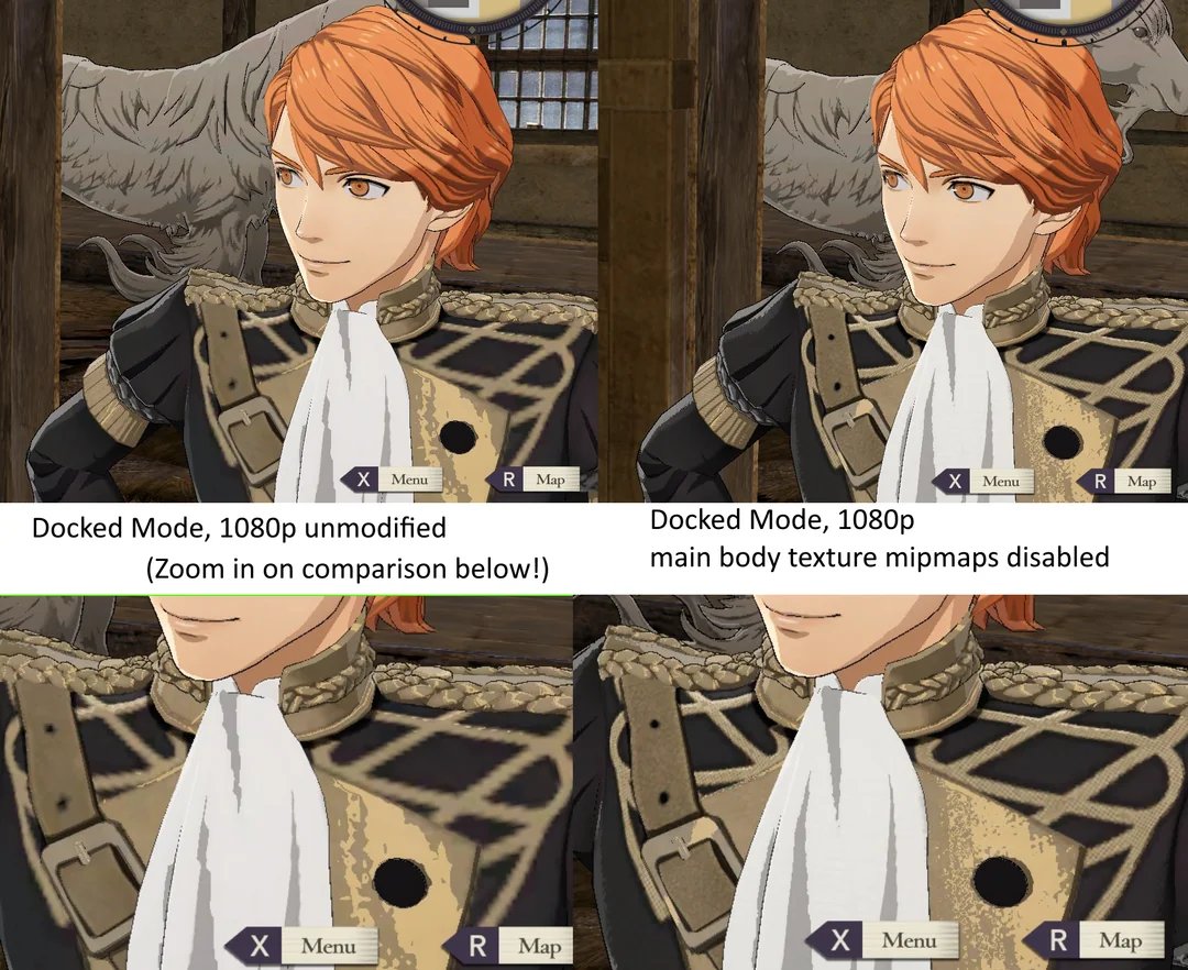 DeathChaos25's tweet photo. Hearing rumors about a FETH re-release of some kind, IMO Three Houses *needs* a proper remaster of some sorts and not just a basic bare minimum resolution bump and framerate uncapping.

The game is fundamentally "ugly" and a lot of it has nothing to do with its assets. https://t.co/IT2So3cAWp