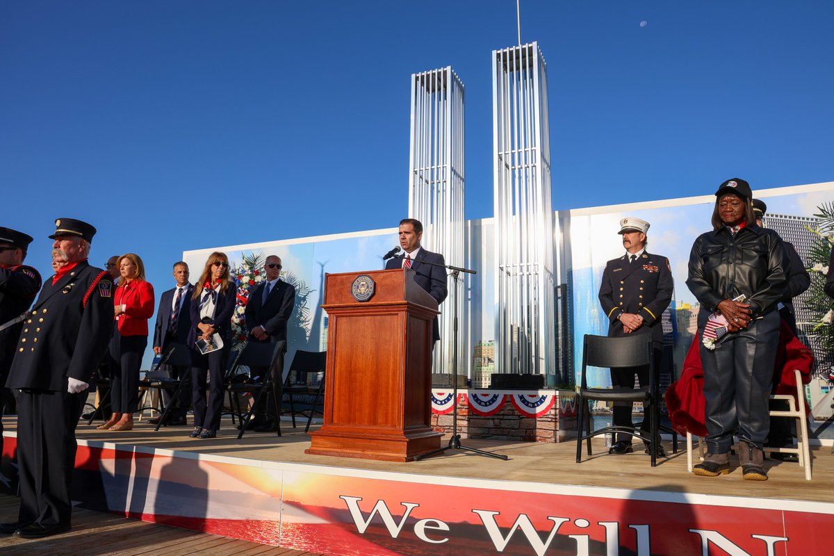 TOHFerretti's tweet image. Nearly a quarter century later, the memories of September 11th are still sharp, and the pain still very real. Today’s memorial at Point Lookout was a reminder that while time passes, our obligation to honor the fallen never fades.