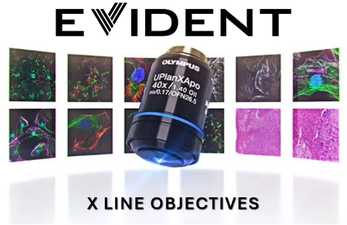 Navitar has added Evident X Line Objectives, in magnifications of 4x, 10x, 20x, and 40x to our microscope objective offerings. Powerful modular imaging platform for advanced research and OEM integration. Order online or contact your Navitar representative. ow.ly/Tb7M50WVlql