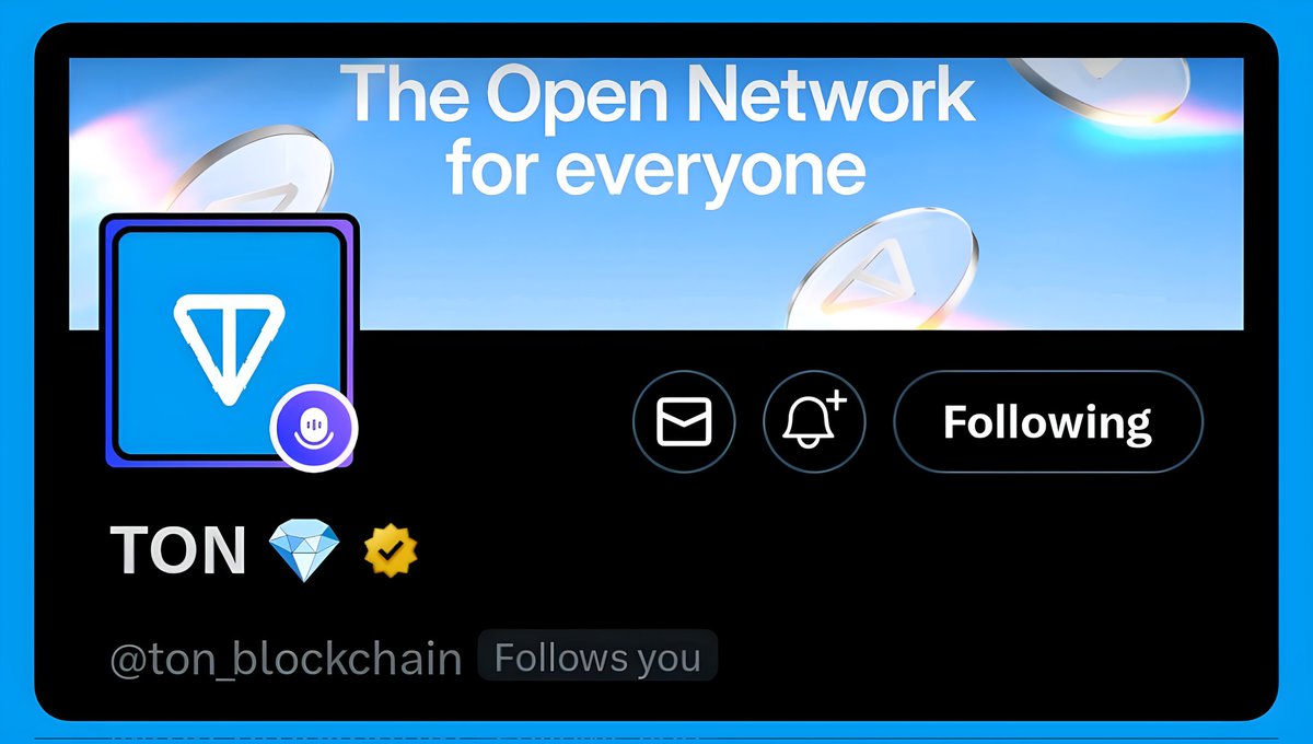 0x_micro's tweet image. BREAKING: @ton_blockchain followed me!