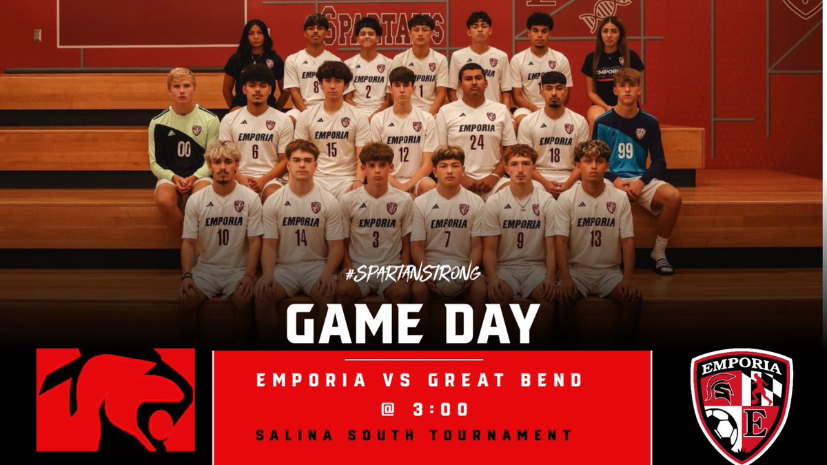 Good luck to <a href="/EmporiaSoccer/">EHS Boys Soccer</a> today playing in the Salina South tournament vs Great Bend at 3:00! ⚽️