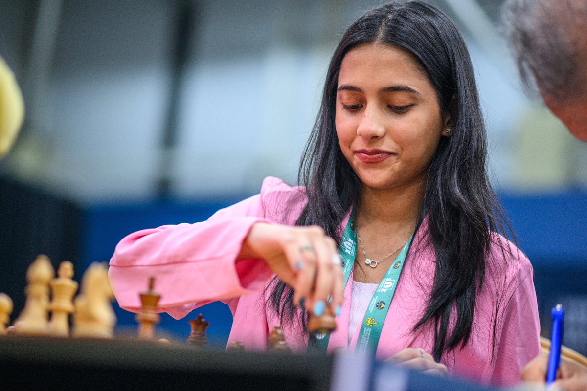 It's Gukesh Dommaraju vs Divya Deshmukh tomorrow at the FIDE Grand Swiss. Will she be the first female player to beat a classical world champion?