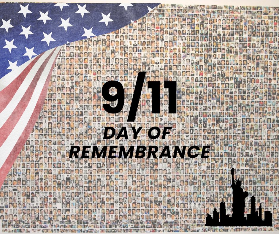 On the 24th anniversary of the devastating 9/11 terrorist attack on our nation, let us remember the human cost of violent political rhetoric and actions, and pledge to treat one another with civility, understanding, and peace.