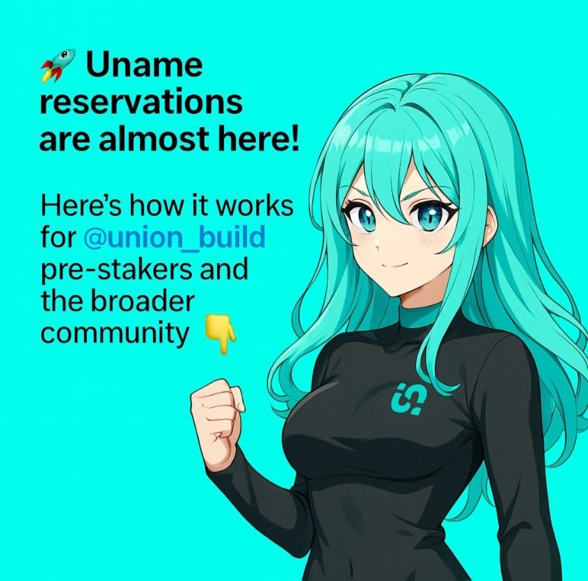 defimaestro90's tweet image. Uname reservations are almost here! 
See the quoted post below to get a grasp of how it works for @union_build pre-stakers and the broader community.

zkgm 🦈 
👇🏽👇🏽