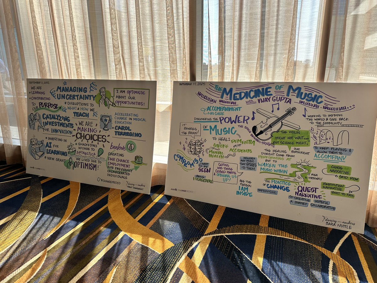 Creative note taking! <a href="/dancing_markers/">Dancing with Markers®</a> #CHANGEMEDED