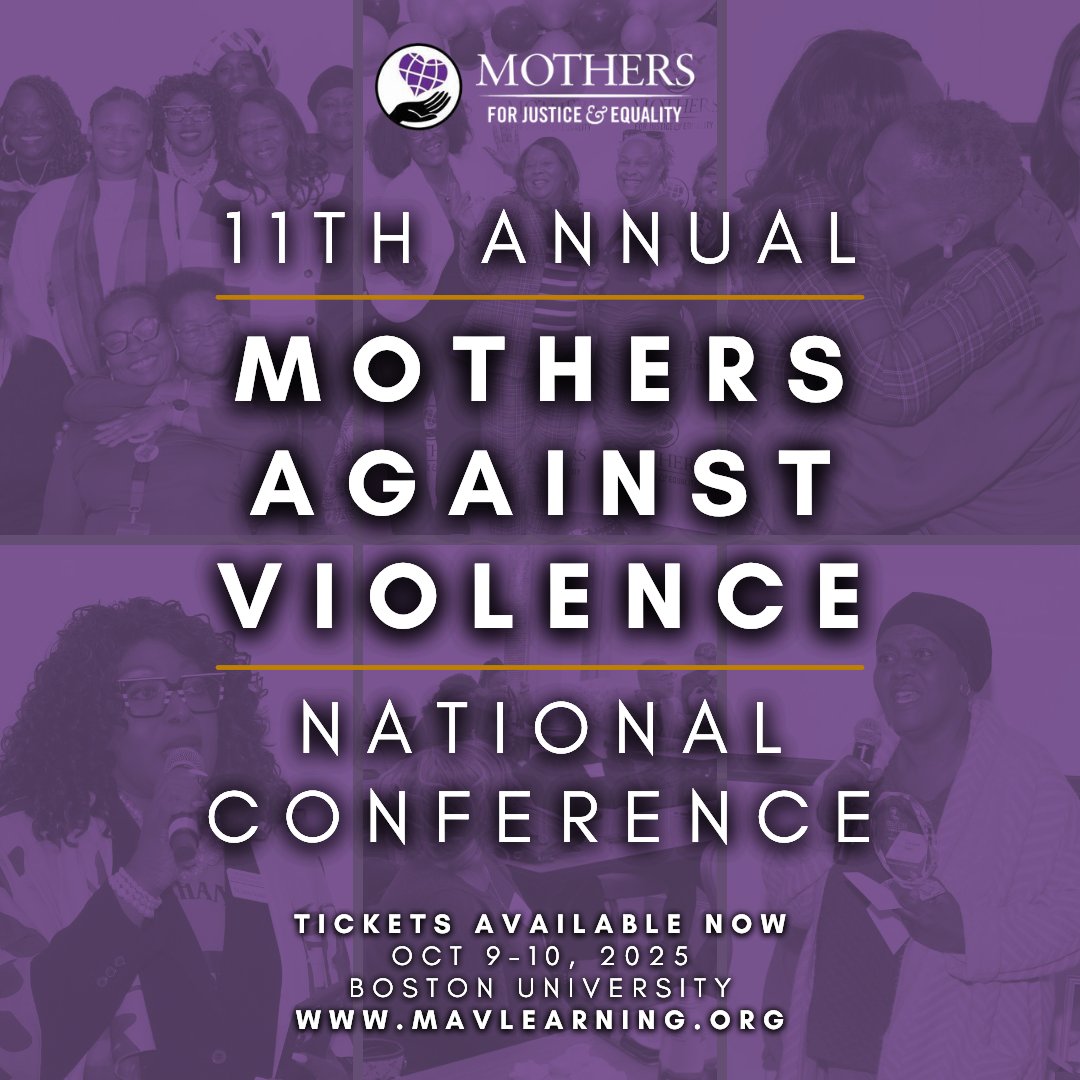 🗓 Join us October 9–10, 2025 in unity and purpose.

🌍 mavlearning.org/s/
🎟 Get your ticket: mav2025.eventbrite.com

#MothersAgainstViolence #MAV2025 #EndGunViolence #PainIntoPurpose #MAVLearningCommunity #LeadLoveLive