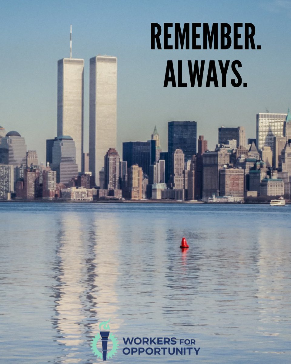 We remember and honor those who tragically lost their lives on September 11, 2001. May we always remember.