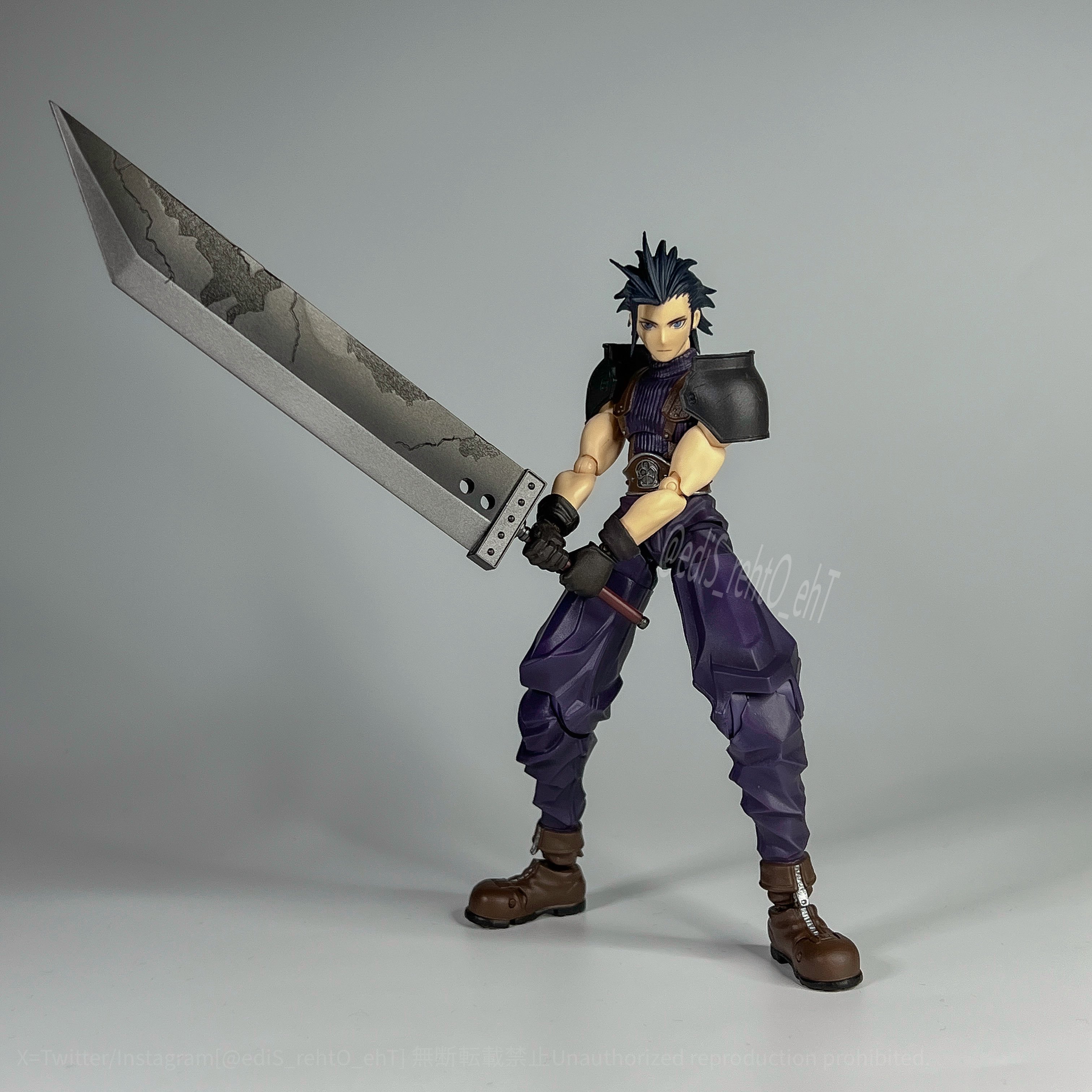 FF7 CC クライシスコア プレイアーツ ザックス リメイク リバース クライシス コア -ファイナルファンタジーVII- リユニオン