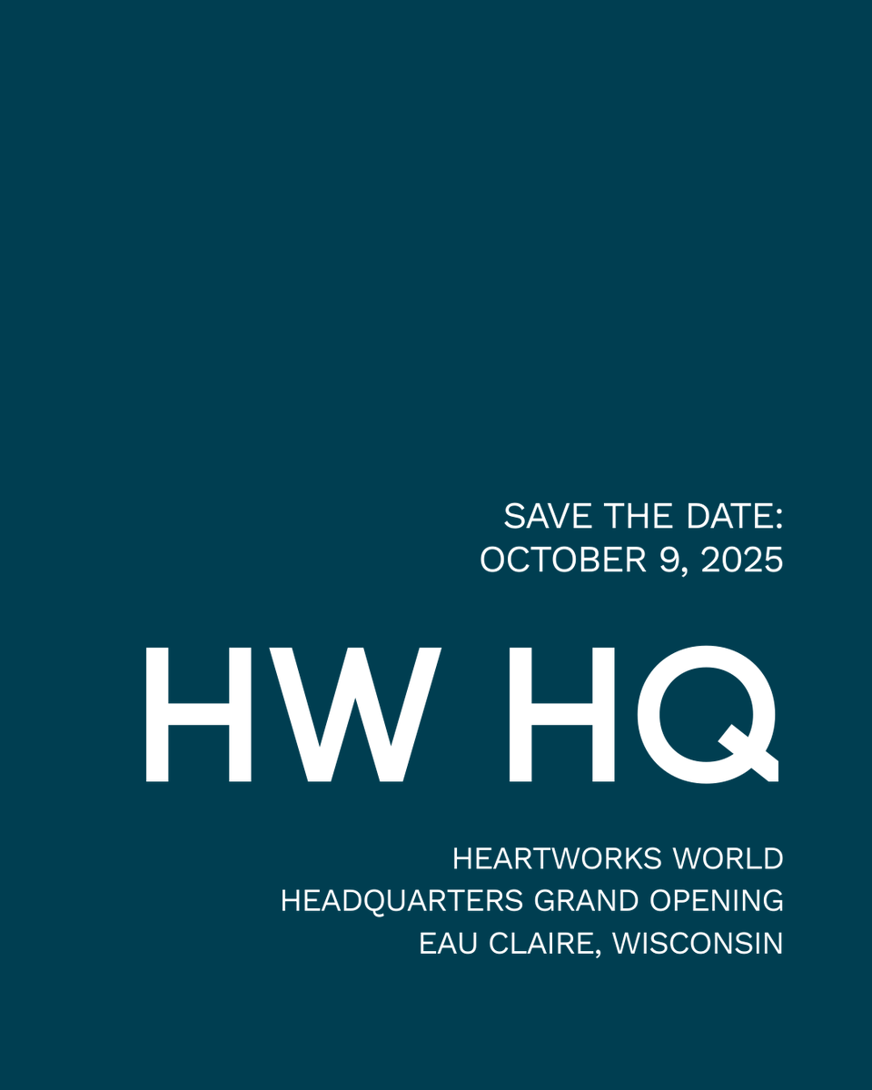 webuildhearts's tweet photo. Building Hearts in the Heartland. Join us for the HeartWorks World Headquarters Grand Opening on Oct. 9 in Eau Claire, WI!

Help us transform the heartland into the hub of CHD research and innovation. 💙

#HeartWorks #CHDResearch #Innovation-  - https://t.co/BS0KgQ04xW https://t.co/MpX6Q31pMT