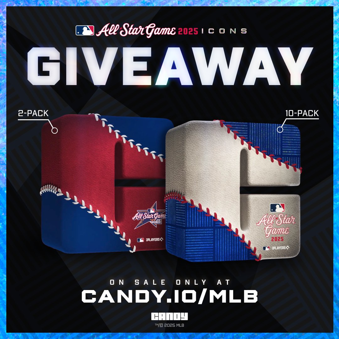 ‼️𝗔𝗟𝗟-𝗦𝗧𝗔𝗥 𝗜𝗖𝗢𝗡𝘀 𝗚𝗜𝗩𝗘𝗔𝗪𝗔𝗬‼️

We're giving away 3️⃣ 2-ICON Packs and 2️⃣ 10-ICON Packs 🔥

All you need to do is...

REPOST this giveaway
FOLLOW <a href="/CandyDigital/">Candy</a>
REPLY with the All-Star you're chasing