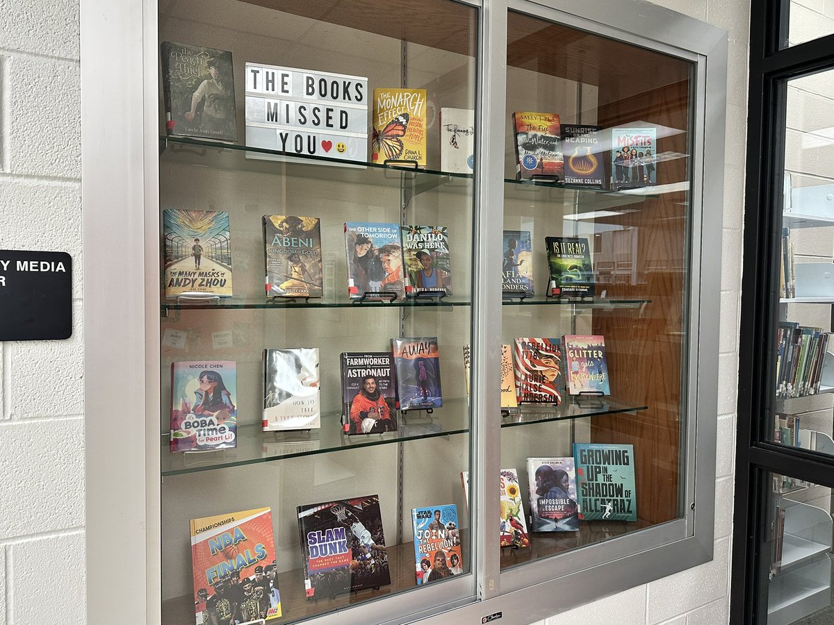 Our library is ready for a new year! Check out our displays welcoming students back—stop by, grab a book, and make this your best reading year yet!