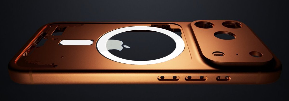 No they haven't. The MagSafe magnets are still at the top.

I mocked up a quick photo of the location of the Apple logo on the back, being covered up by the MagSafe magnets.

Obviously, a fully clear case wouldn't work. Apple made the right choice with their clear case design.