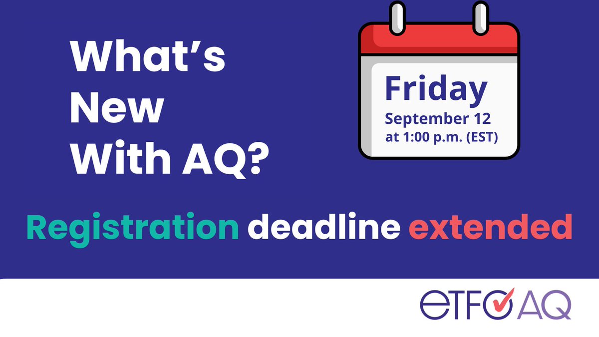 #Writing #AQ Candidate Feedback "I found the pacing &amp; assignments to be very manageable. The content was informative, relevant &amp;helpful. As a result I am a more confident teacher with my writing program.   I will continue to take my AQ's with ETFO".