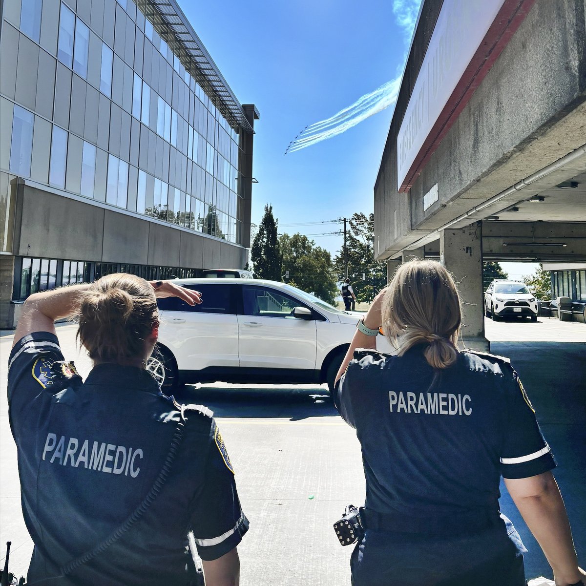 Frontenac Paramedics (@fpsparamedics) on Twitter photo There's a great shot by Frontenac Paramedic, Morgan, of the <a href="/CFSnowbirds/">CF Snowbirds</a> from outside the ED <a href="/KingstonHSC/">KingstonHSC</a>!
Great shot, Morgan! Thank you! There's a great shot by Frontenac Paramedic, Morgan, of the <a href="/CFSnowbirds/">CF Snowbirds</a> from outside the ED <a href="/KingstonHSC/">KingstonHSC</a>!
Great shot, Morgan! Thank you!