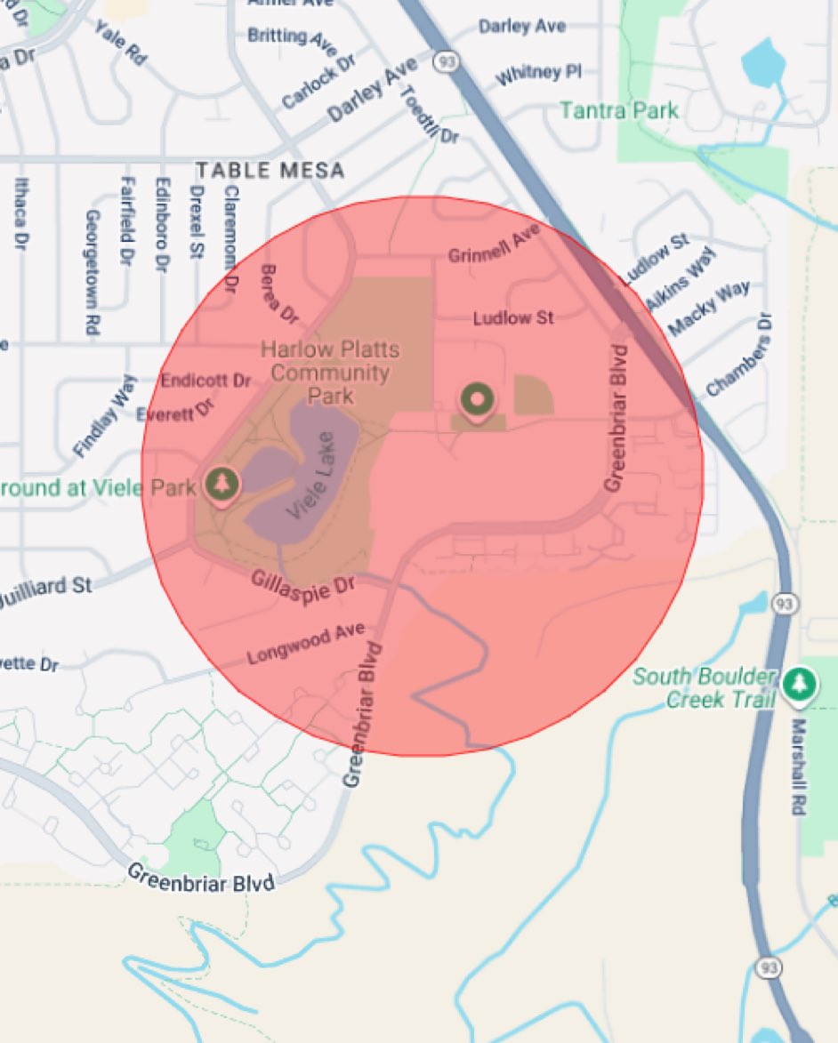 Please continue to avoid this area.