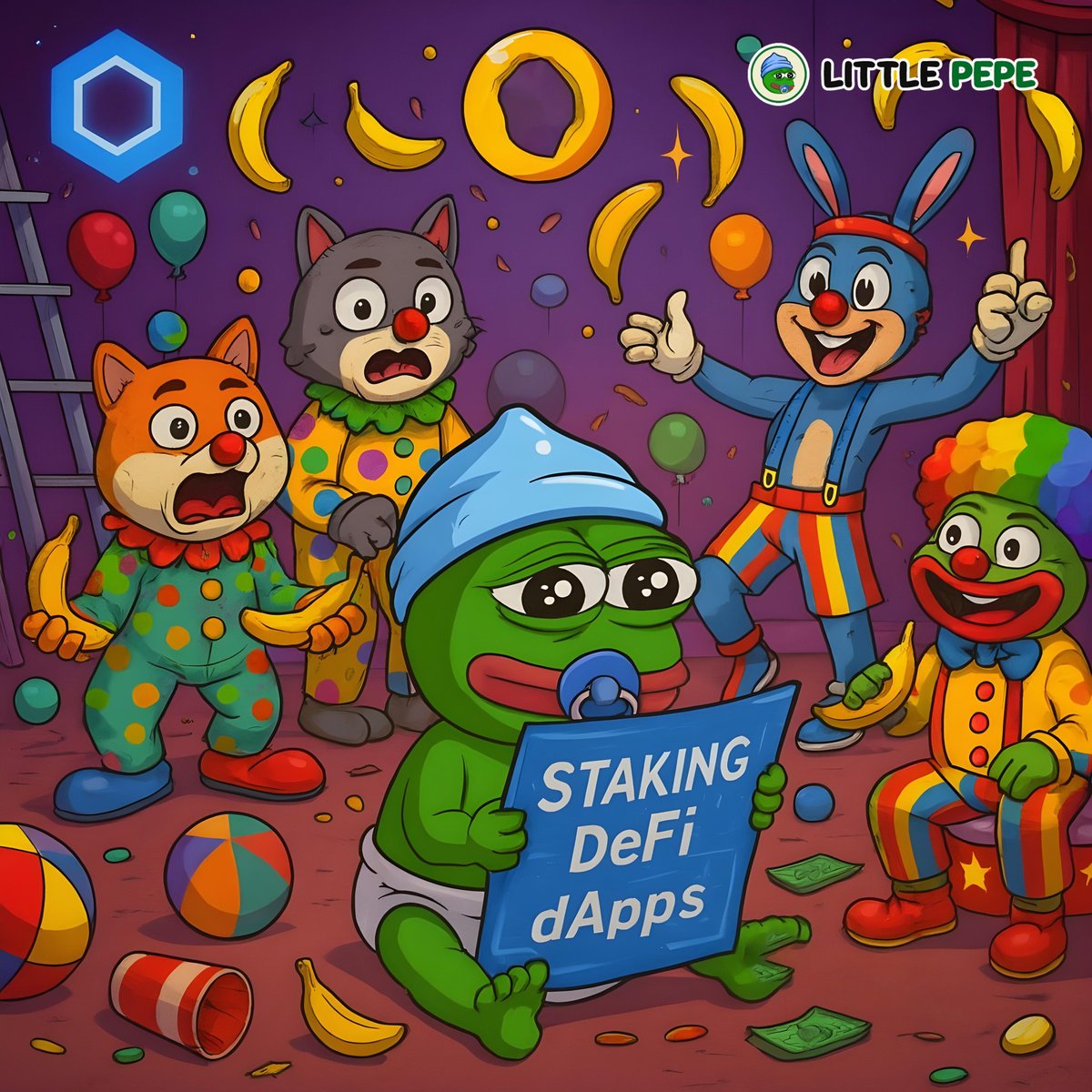 littlepepetoken's tweet image. Bananas and tricks won’t get you far 🍌 $LILPEPE&apos;s got the real blueprint for success! 🐸💚 

Buy Today: 👉 littlepepe.com 

#LittlePepe #LILPEPE #MemeCoin #Cryptopresale