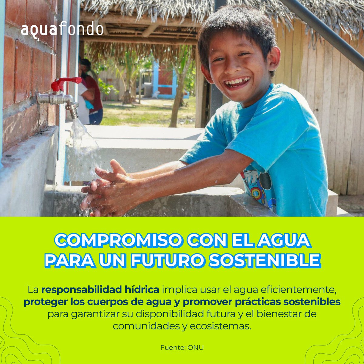 💧 ¡El futuro del agua está en nuestras manos! 🌍

#CadaGotaCuenta: desde reducir el consumo en casa hasta proteger ríos y ecosistemas.

🌊 Seamos responsables con el agua hoy para asegurarla a las próximas generaciones.