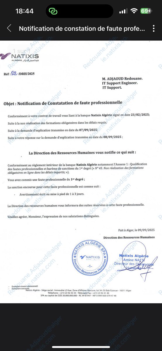 Comme si c’est sensé m’inquiéter 
Chkoun ydirelna 1mois maladie