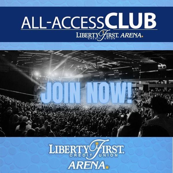 Join our ✨ALL-ACCESS CLUB✨ to be the first to know about events coming to the arena, excusive pre-sale opportunities and special offers at Liberty First Credit Union Arena!

Sign up now at: bit.ly/AllAccessClubL…