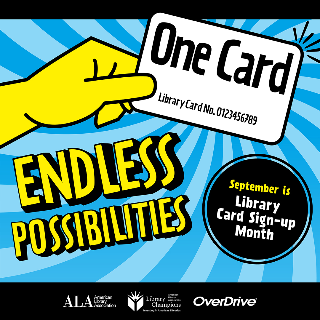 📚✨September is Library Card Sign-Up Month! Unlock endless adventures at Euless Library — sign up today and discover where your card can take you! 💳🌟 

#EulessLibrary #EulessTX #LibraryCardSignUpMonth #LibraryCard