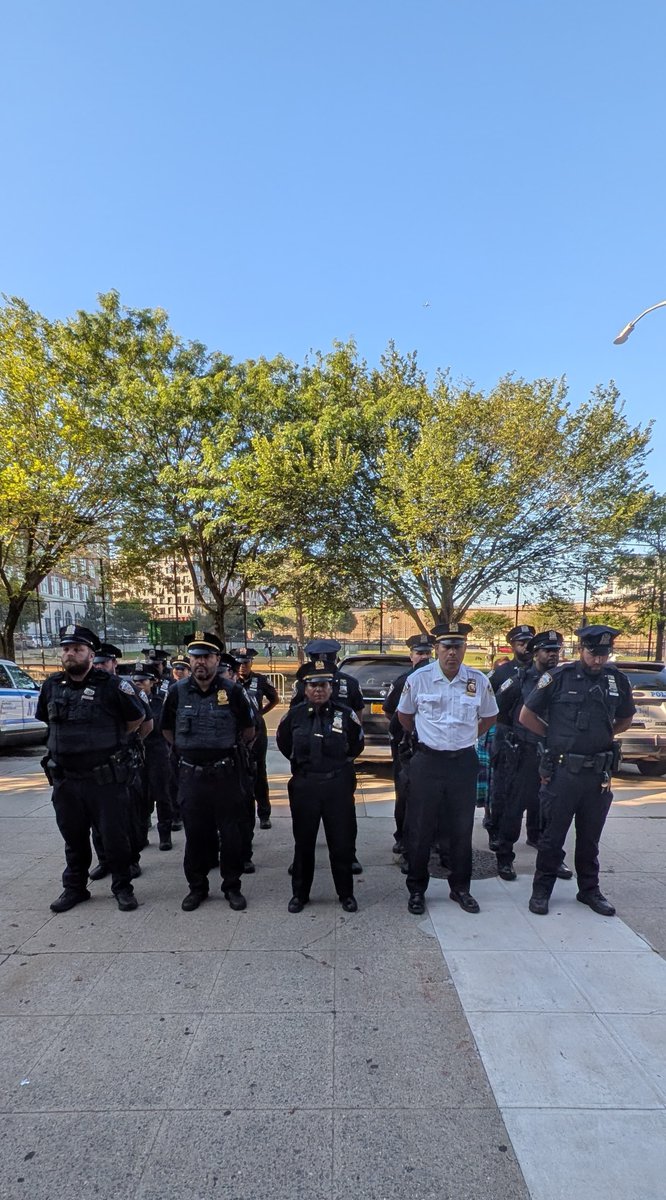 Today, we stand on the shoulders of those heroes. Their sacrifice must never be forgotten. Every time we put on this uniform, we honor their memory, we protect the vulnerable, we continue their mission. And every time we choose courage over fear, we carry the spirit of Sept 11th.