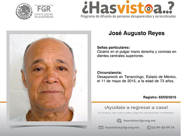 #Comparte, alguien puede tener algún dato que ayude a encontrarle o si conoces, #HasVistoA escribe al correo hasvistoa@pgr.gob.mx

¡Somos personas ayudando a otras personas! buff.ly/4dD7diW #Desaparecidos #Desaparecidas #HastaEncontrarte #México.

<a href="/FGRMexico/">FGR México</a>.