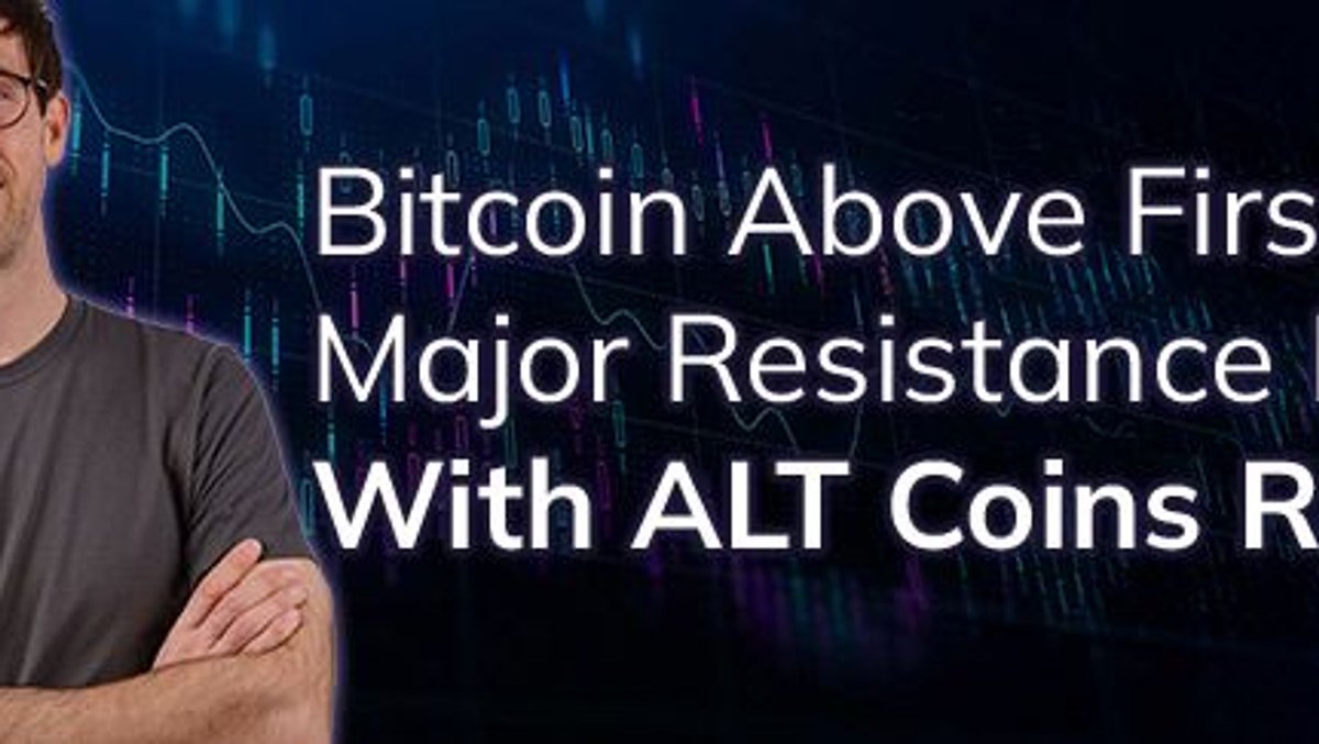 Bitcoin above first major resistance level with ALT coins rallying: (Kitco  Commentary) - Bitcoin had a strong close yesterday, finishing 2% higher and  pushing toward the top of the daily TBO Cloud.