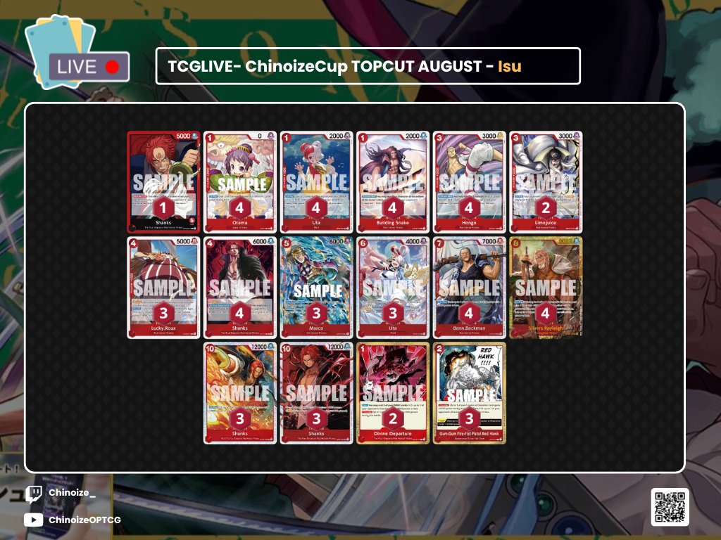 Chinoize - TCGLIVE tweet media