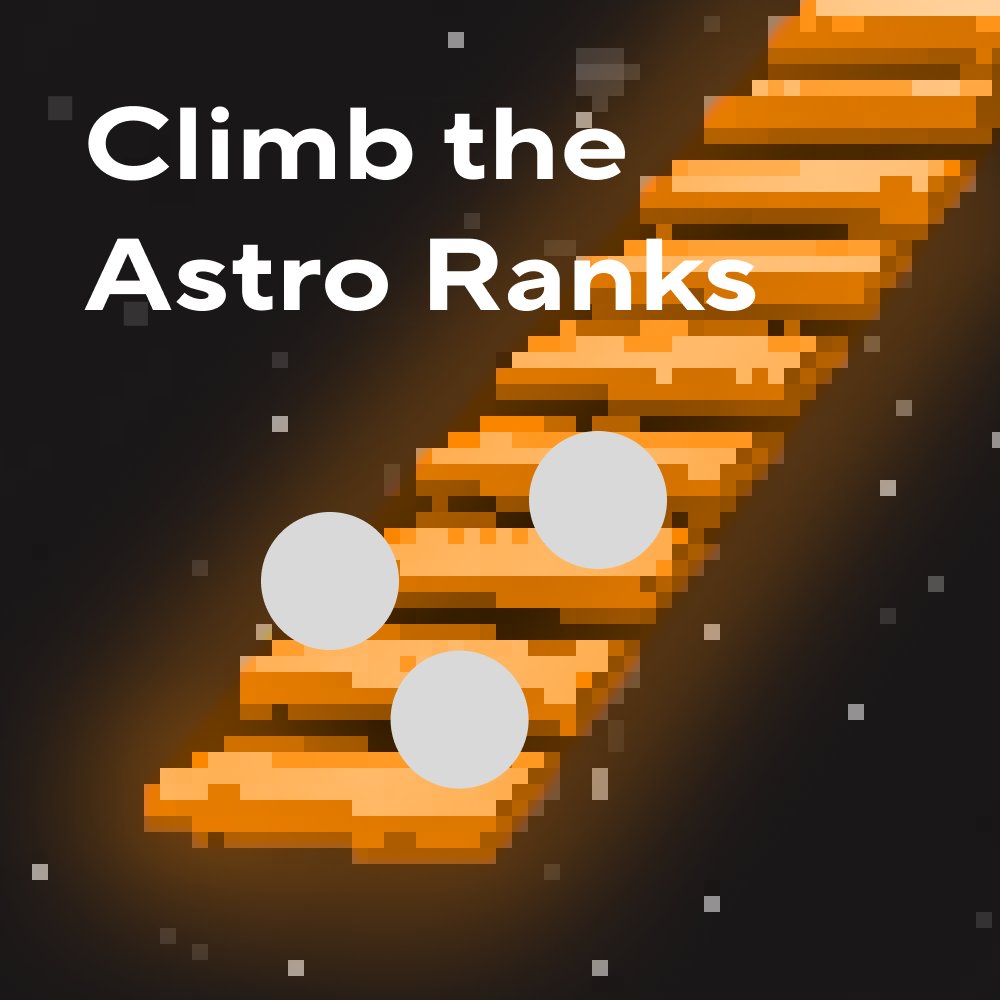 AstroGamesWeb3's tweet image. 📈 Your score matters.
Climb the ranks, get the glory.