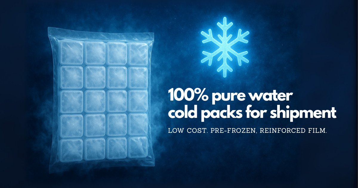 🥶 Relocalize expands beyond packaged ice into cold packs! Critical for meal kits, fresh food, pharma, and cold chain logistics — now produced hyperlocally with our autonomous micro-factories.

💧 100% water-based
📦 Customizable
🏷️ Private label
👉 relocalize.com/cold-packs