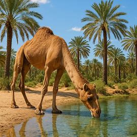Los camellos pueden beber hasta 200 litros de agua en una sola vez.