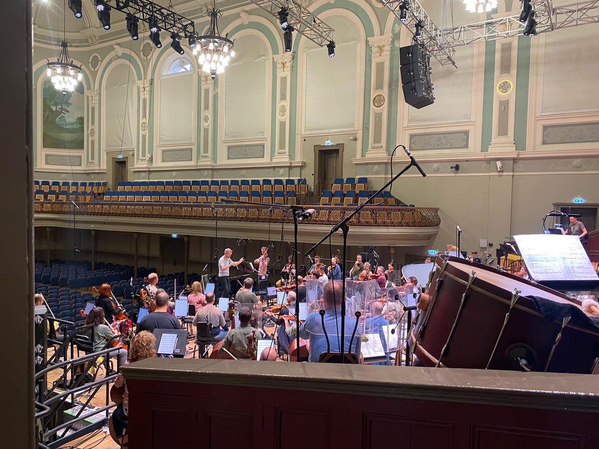 Great 2 days recording 4 new works for solo violin and orchestra by 
<a href="/ryanmolloymusic/">Ryan Molloy</a> <a href="/frankielyons123/">Frank Lyons MBE</a> <a href="/dumbworldltd/">Dumbworld Ltd.</a> #brianirvine #billcampbell with <a href="/UlsterOrchestra/">Ulster Orchestra</a> <a href="/UlsterHall/">Ulster Hall | Live Entertainment Belfast</a> brilliant direction conductor David Brophy and superb ears of producer <a href="/adambinks1/">Adam Binks</a> <a href="/resonusclassics/">Resonus Classics</a>