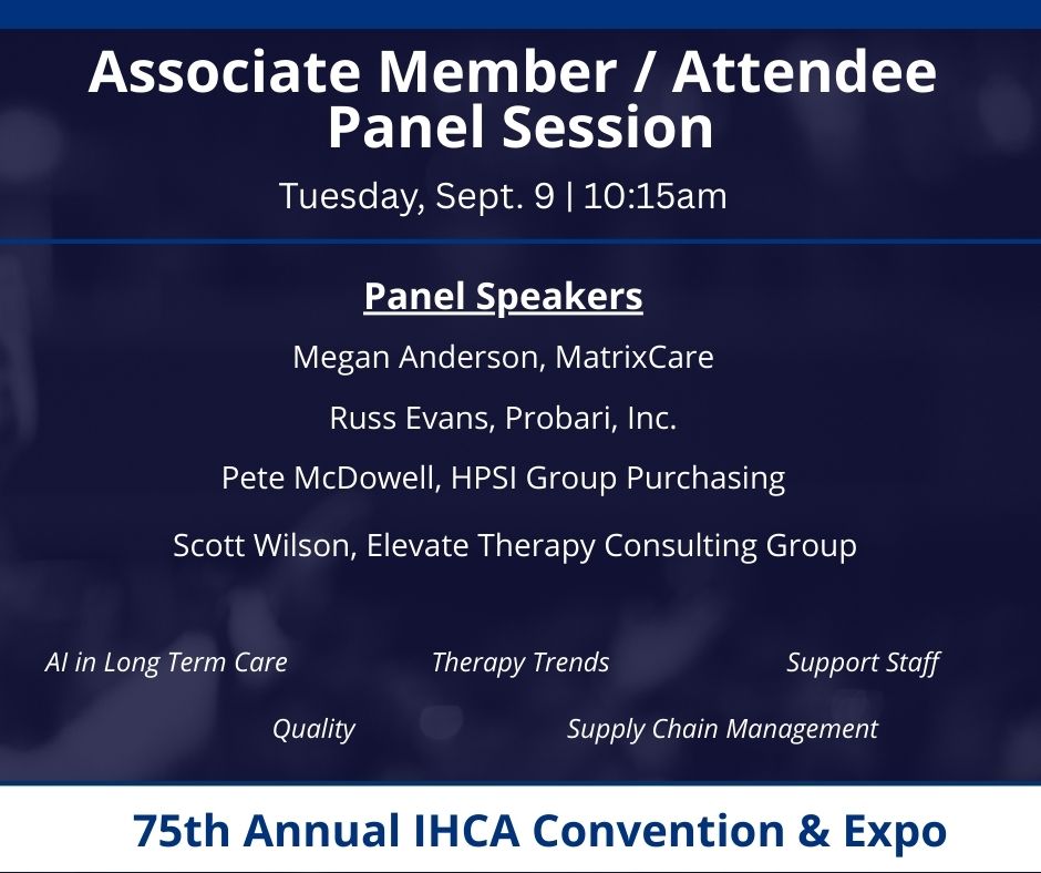 The Associate Member/Attendee Panel Session was a great success. Huge thanks to our panelists!
#ihcaconexpo2025