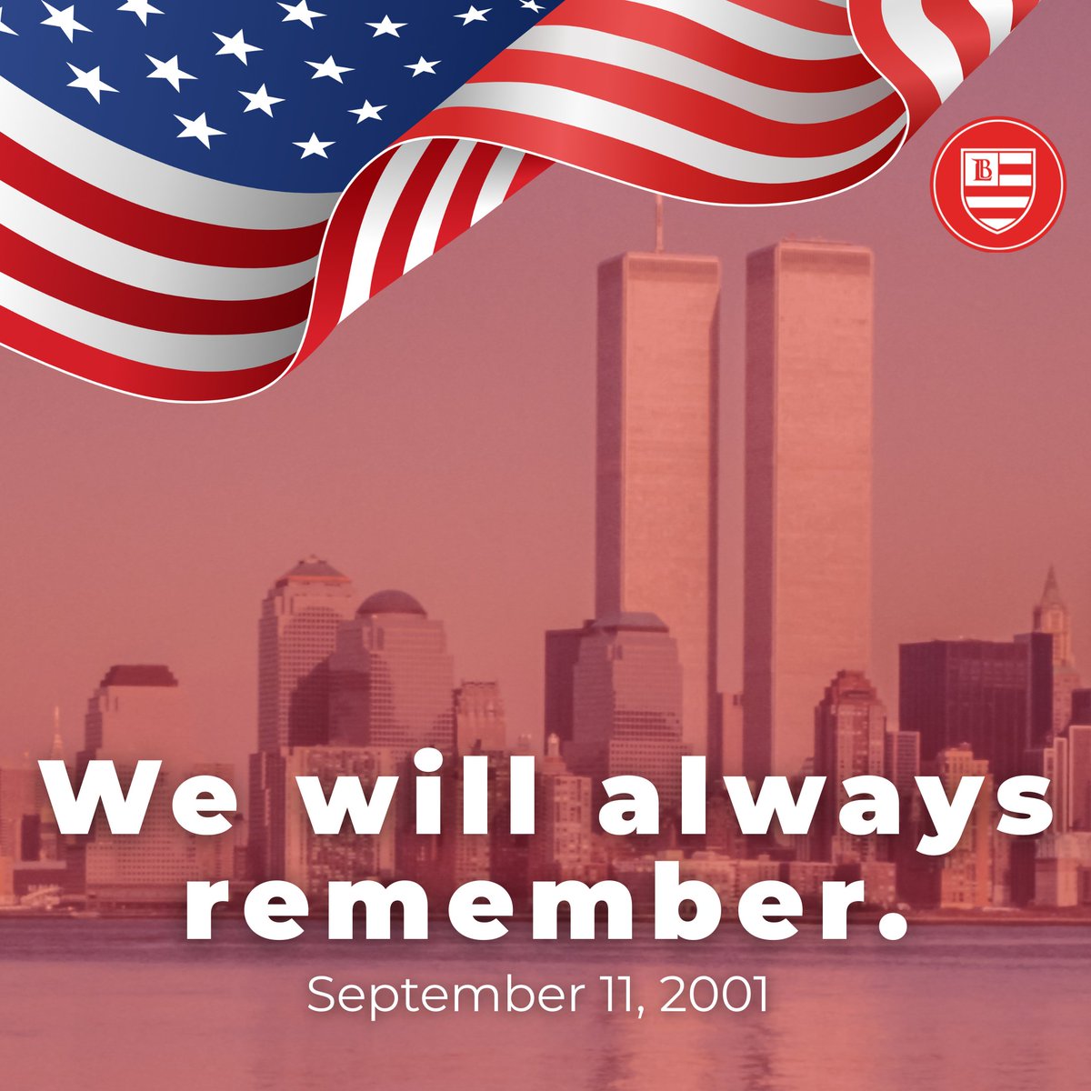 Today we remember those who lost their lives 24 years ago in the 9/11 attacks, those who worked to provide aid, and the families impacted by this day. Let us strive to always help others, be compassionate people, and work towards unity together.