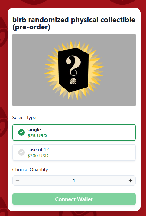 Okay but… what’s this randomized birb thing 🐦❓

Can we get a sneak peek? <a href="/Collector_Crypt/">Collector Crypt</a> <a href="/moonbirds/">Moonbirds</a>