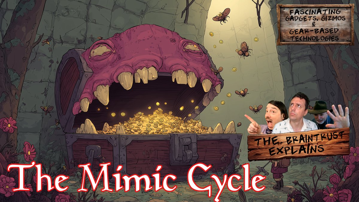 Every adventurer knows that if you are not careful, a mimic will eat you...but what eats a mimic?  That is a good question!  Luckily we have an answer for you!  Listen to find out:
bit.ly/The_Mimic_Cycle