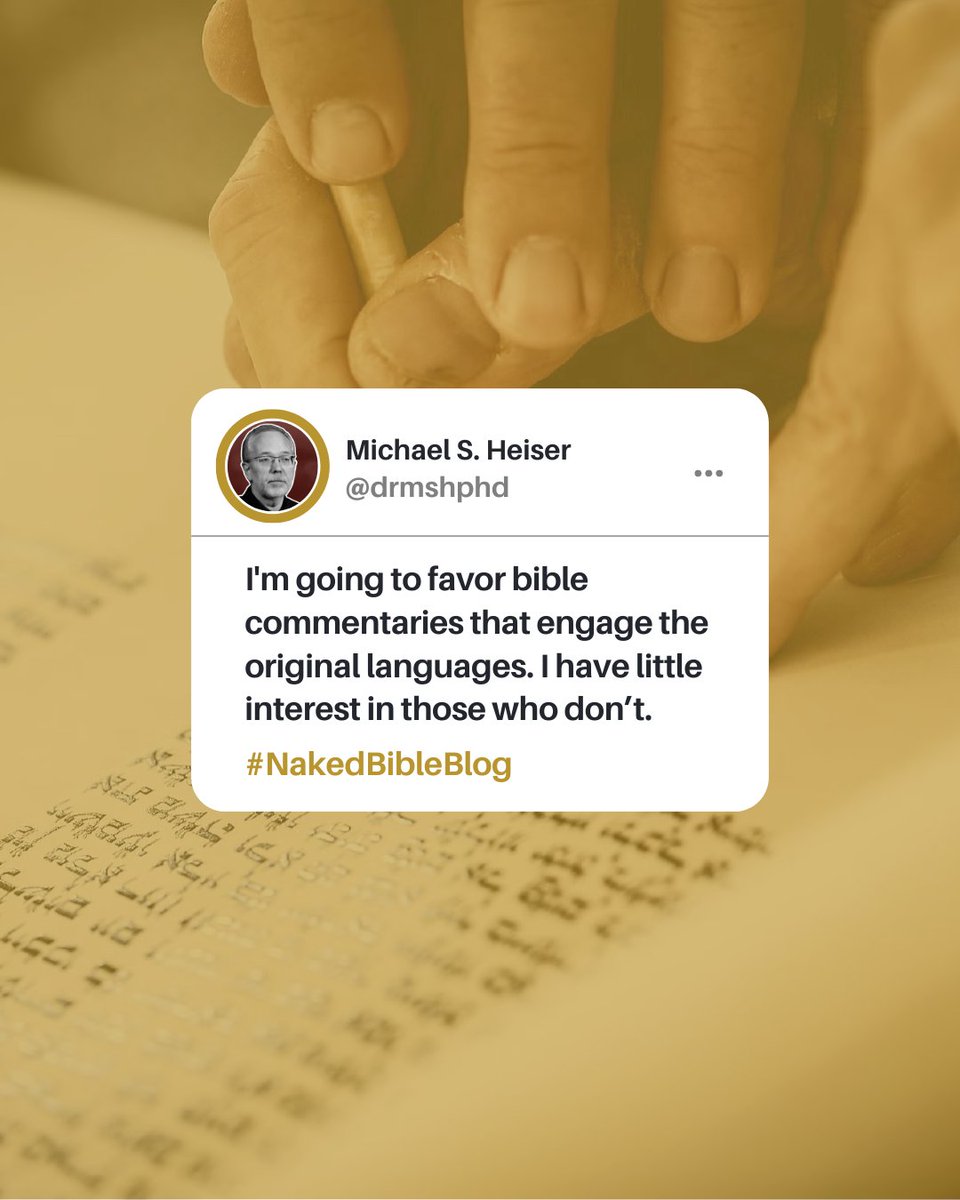 DRMSHPhD's tweet image. Not all Bible commentaries are equal. If they don’t engage the original languages, you’re missing depth. 📖 

Learn how to choose wisely: drmsh.com/all-commentari…

#Bible #Commentary #Greek #Hebrew #OldTestament #BiblicalStudies