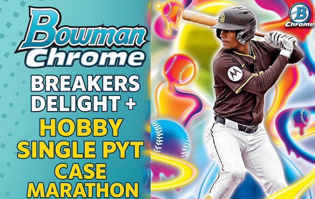CCBbreaks's tweet image. 20 single case PYT’s of Bowman Chrome 25’ have just been posted in our  release day stream on @fanaticslive . #linksinbio