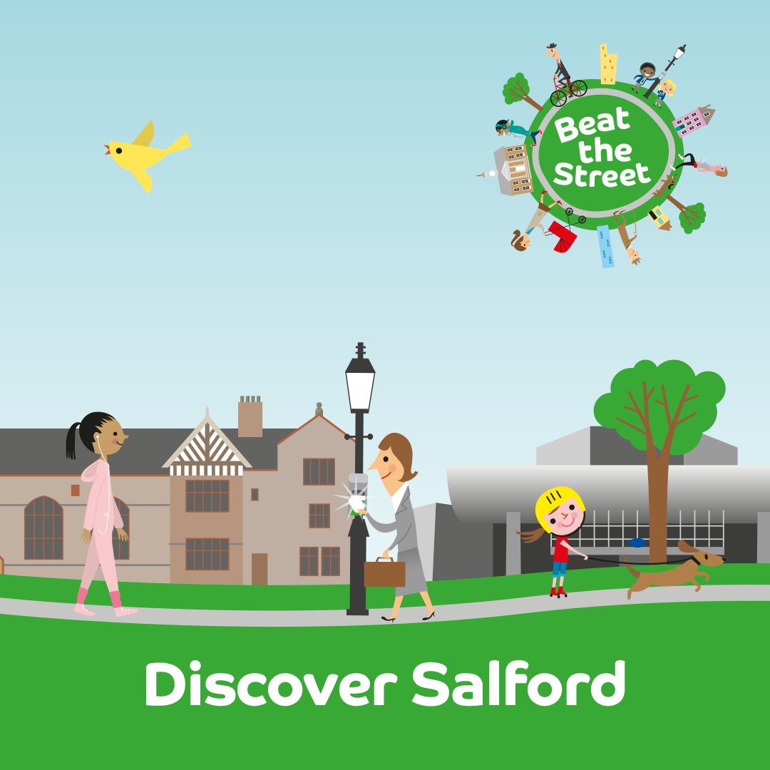 Beat the Street is coming to Salford 24 September - 5 November to turn your town into a giant game! Earn points and discover more about your area by walking, cycling and wheeling. 
🔔 Follow for updates!
👉 beatthestreet.me/salford
<a href="/SalfordCouncil/">Salford City Council</a> <a href="/SalfordLeisure/">Salford Community Leisure (SCL)</a> <a href="/CRTNorthWest/">Canal & River Trust North West</a>